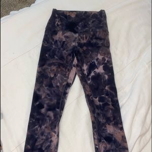 Black Tie Dye Align 25” Leggings
